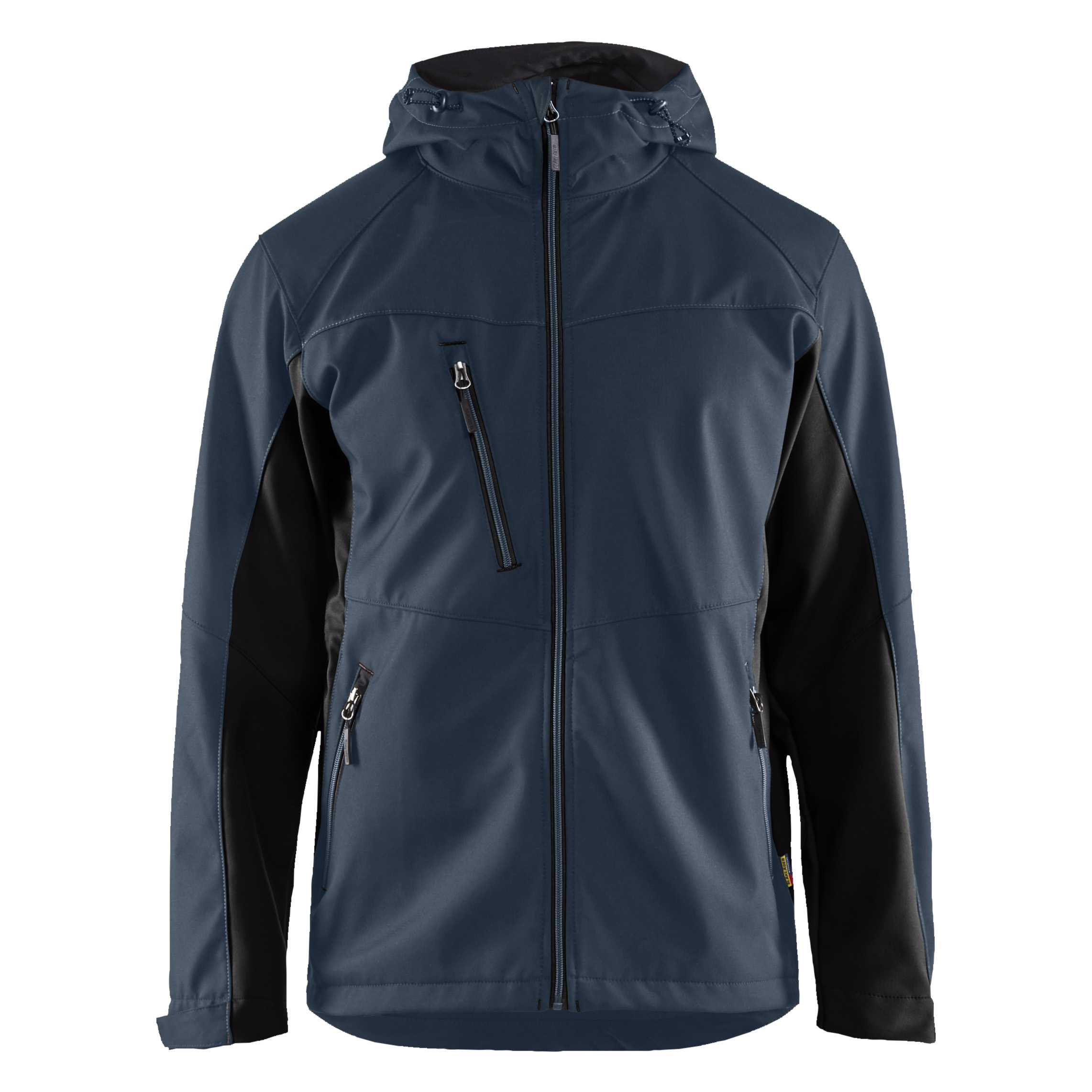BLAKLADER 47532516 Softshell Jacket with Hood Softshell Work Jacket MEN - Water Repellent